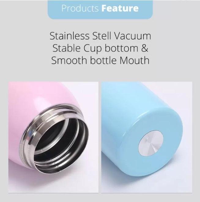🌟 Best Stainless Steel Sports Water Bottle 500ML | Vacuum Flask Thermos Mug with Straw 🌟