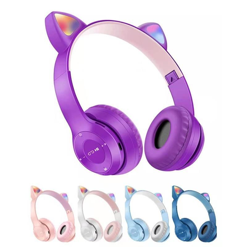 Cute Cat Ear Bluetooth Wireless Headphones