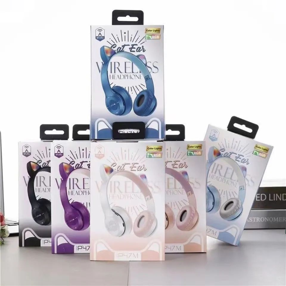 Cute Cat Ear Bluetooth Wireless Headphones