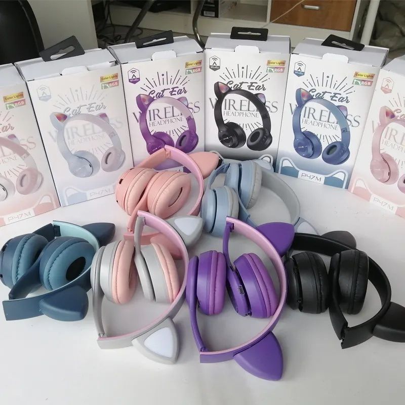 Cute Cat Ear Bluetooth Wireless Headphones