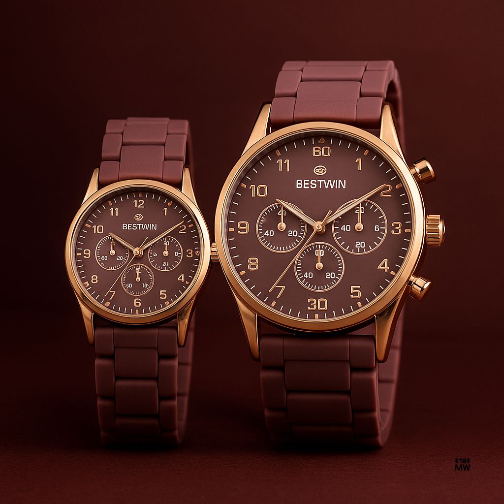 💖 BESTWIN Elegant Couple Watch Set – Style that Connects Hearts couples