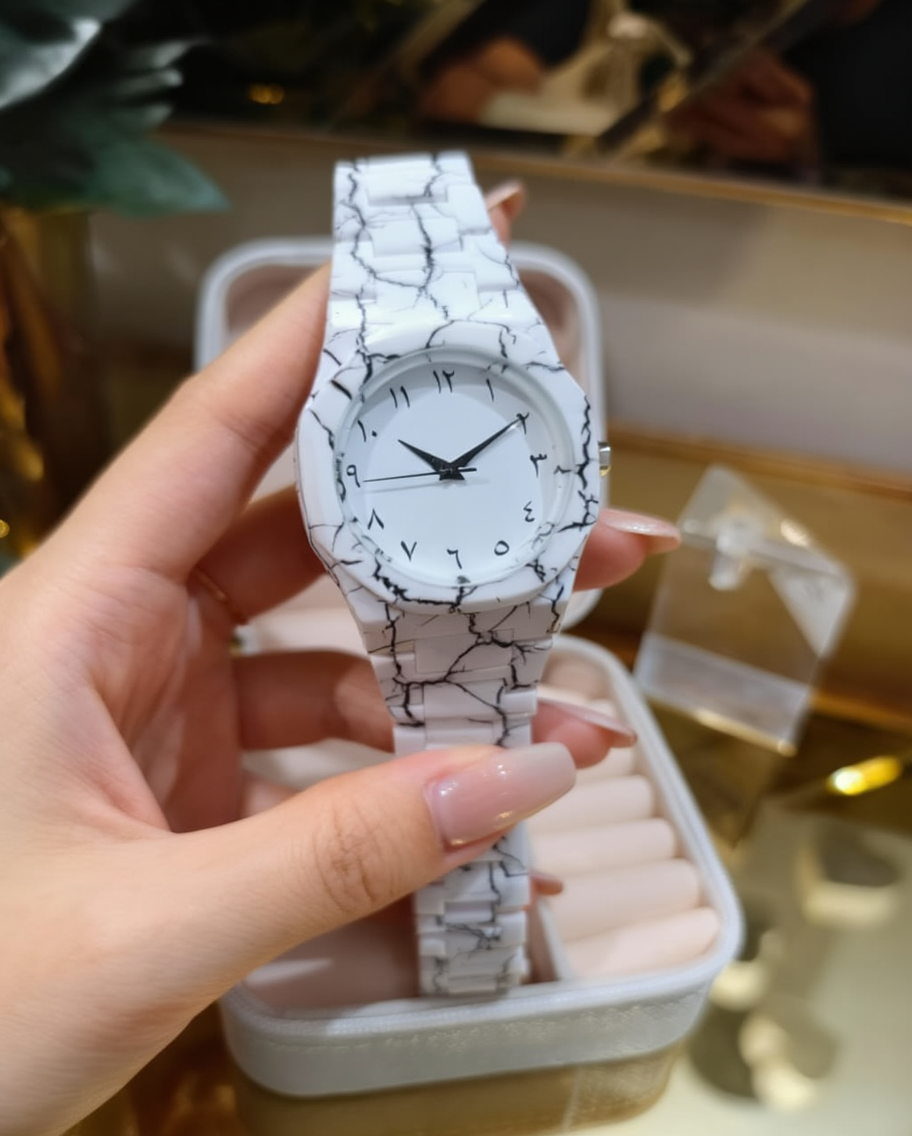 MOST DEMANDED WHITE TIGER AURA ARABIC WATCH ⌚